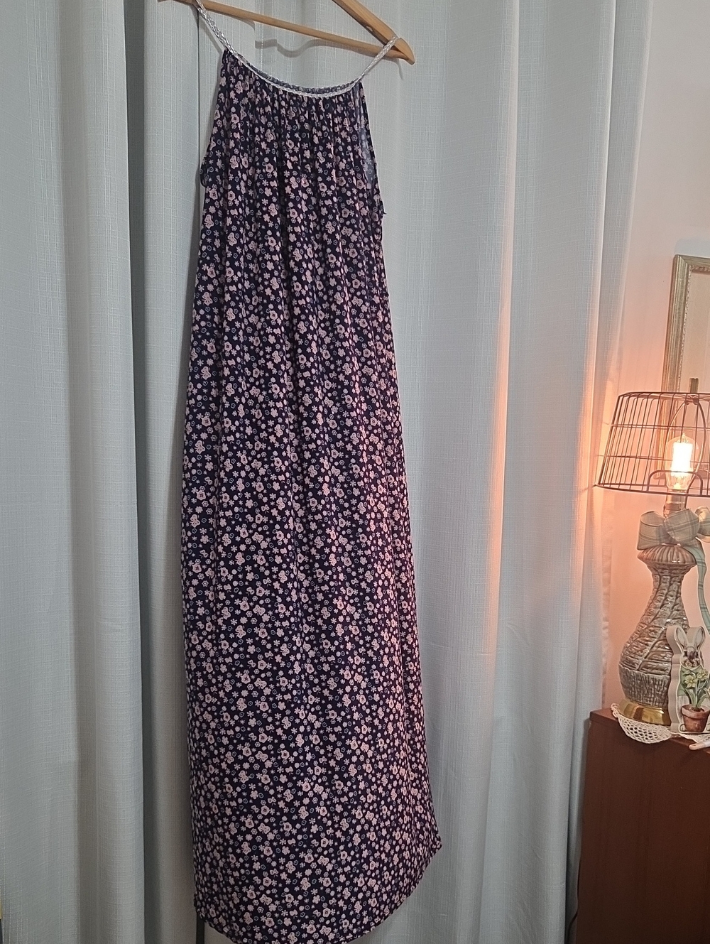 Seven Islands Floral Navy and Pink Maxi Skirt - Women's Summer Skirt